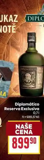 Billa Diplomático Reserva Exclusiva 0,7l nabídka