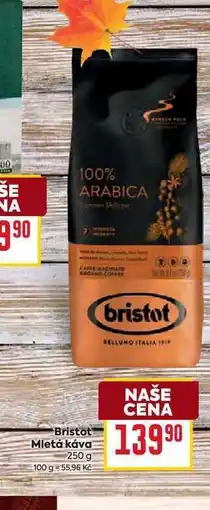 Billa Bristot Mletá káva 250 g nabídka