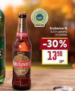 Billa Krušovice 12 0,5l nabídka