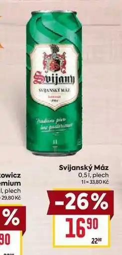 Billa Svijanský Máz 0,51, plech nabídka