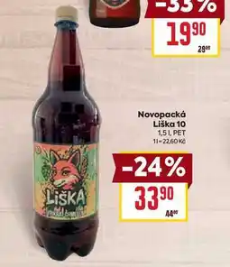Billa Novopacká Liška 10 1,51, PET nabídka