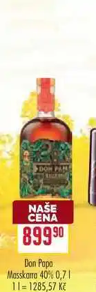 Billa Don Papa Masskarra 40% 0,7l nabídka