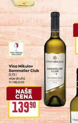 Billa Víno Mikulov Sommelier Club 0,75l nabídka