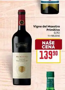 Billa Vigne del Maestro Primitivo 0,75l nabídka