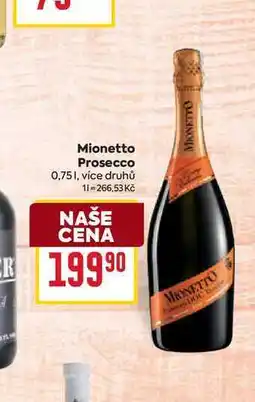 Billa Mionetto Prosecco 0,75l nabídka