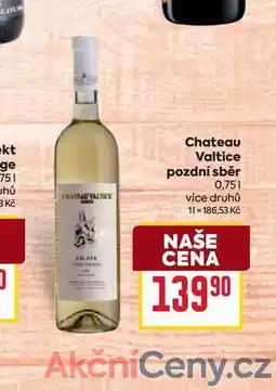Billa Chateau Valtice pozdní sběr 0,75l nabídka