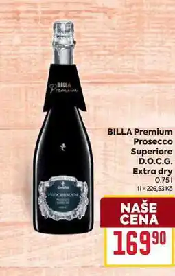 Billa BILLA Premium Prosecco Superiore D.O.C.G. Extra dry 0,75l nabídka
