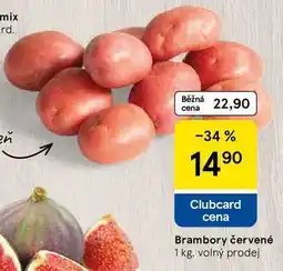Tesco Brambory červené, 1 kg, volný prodej nabídka