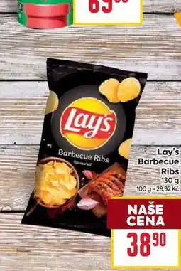 Billa Lay's Barbecue Ribs 130 g nabídka