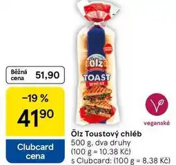 Tesco Ölz Toustový chléb, 500 g, dva druhy nabídka