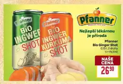 Billa Pfanner Bio Ginger Shot 0,15l nabídka