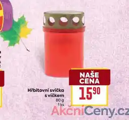 Billa Hřbitovní svíčka s víčkem 80 g nabídka