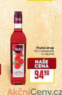 Billa Fruiss sirup 0,7l nabídka