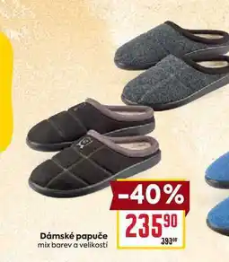 Billa Dámské papuče mix barev a velikosti nabídka