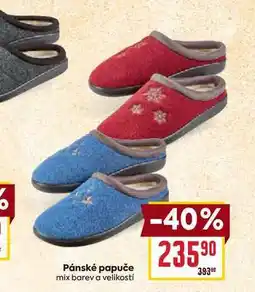 Billa Pánské papuče mix barev a velikostí nabídka