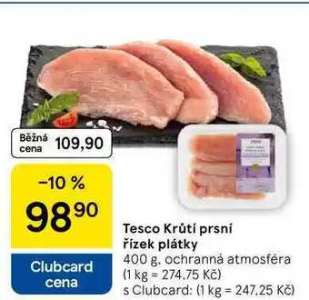 Tesco Tesco Krůtí prsní řízek plátky, 400 g nabídka