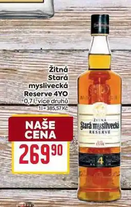Billa Žitná Stará myslivecká Reserve 4YO 0,7l nabídka