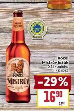 Billa Kozel Mistrův ležák 0,5l nabídka