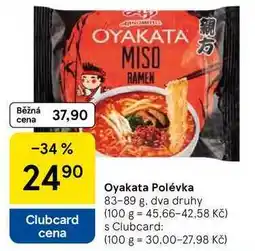 Tesco Oyakata Polévka, 83-89 g nabídka