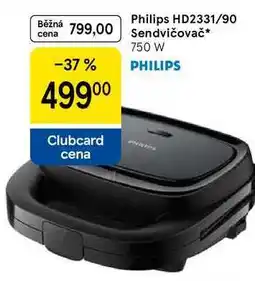 Tesco Philips HD2331/90 799,00 Sendvičovač, 750 W nabídka