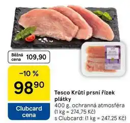 Tesco Tesco Krůtí prsní řízek plátky, 400 g nabídka