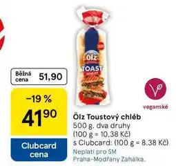Tesco Ölz Toustový chléb, 500 g nabídka