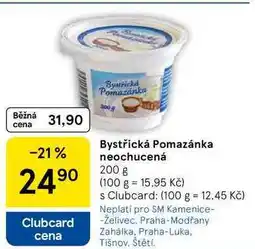 Tesco Bystřická Pomazánka neochucená, 200 g nabídka
