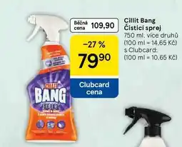 Tesco Cillit Bang čisticí sprej, 750 ml, více druhů nabídka