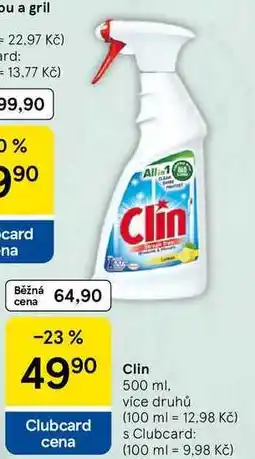 Tesco Clin, 500 ml. více druhů nabídka