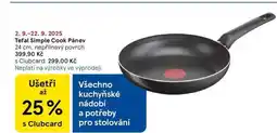 Tesco Tefal Simple Cook Pánev 24 cm, nepřilnavý povrch nabídka