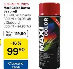 Tesco Maxi Color Barva ve spreji, 400 ml nabídka