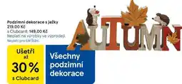 Tesco Podzimní dekorace s ježky nabídka