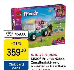 Tesco LEGO Friends 42644 Zmrzlinářské auto v městečku Heartlake, 92 kostek nabídka