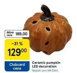 Tesco Ceramic pumpkin LED decoration nabídka