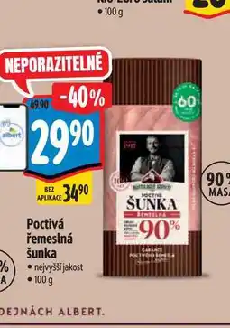 Albert Poctivá řemeslná šunka 100 g nabídka