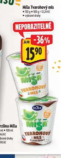 Albert Míša Tvarohový mls 130 g nabídka