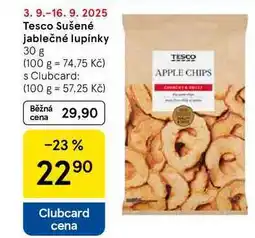 Tesco Tesco Sušené jablečné lupínky, 30 g nabídka