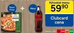 Tesco Výhodné menu Tesco Pizza + nápoj nabídka