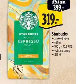 Albert Starbucks zrnková káva 450 g nabídka