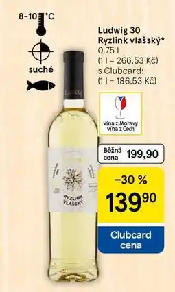 Tesco Ludwig Ryzlink vlašský, 0.75 l nabídka