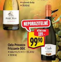 Albert Cielo Prosecco Frizzante DOC 0,75 l nabídka