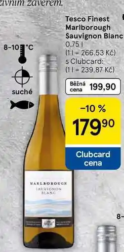 Tesco Tesco Finest Marlborough Sauvignon Blanc, 0.75 l nabídka