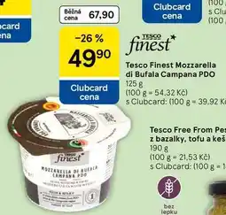 Tesco Tesco Finest Mozzarella di Bufala Campana PDO, 125 g nabídka
