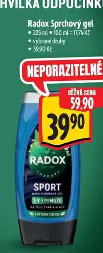 Albert Radox Sprchový gel 225 ml nabídka