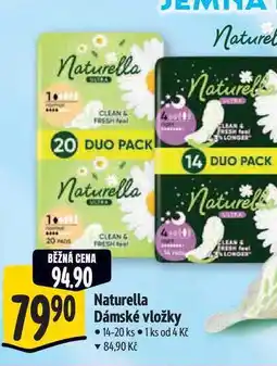 Albert Naturella Dámské vložky 14-20 ks nabídka