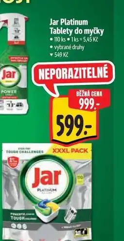 Albert Jar Platinum Tablety do myčky 110 ks nabídka