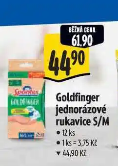 Albert Goldfinger jednorázové rukavice S/M 12 ks nabídka