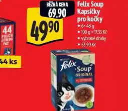 Albert Felix Soup Kapsičky pro kočky 6x 48 g nabídka