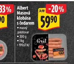 Albert Albert Masová klobása s čedarem 300 g nabídka