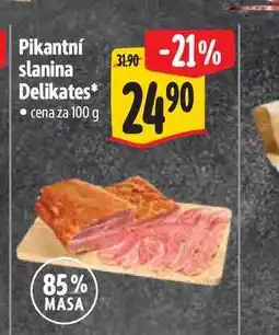 Albert Pikantní slanina Delikates 100 g nabídka